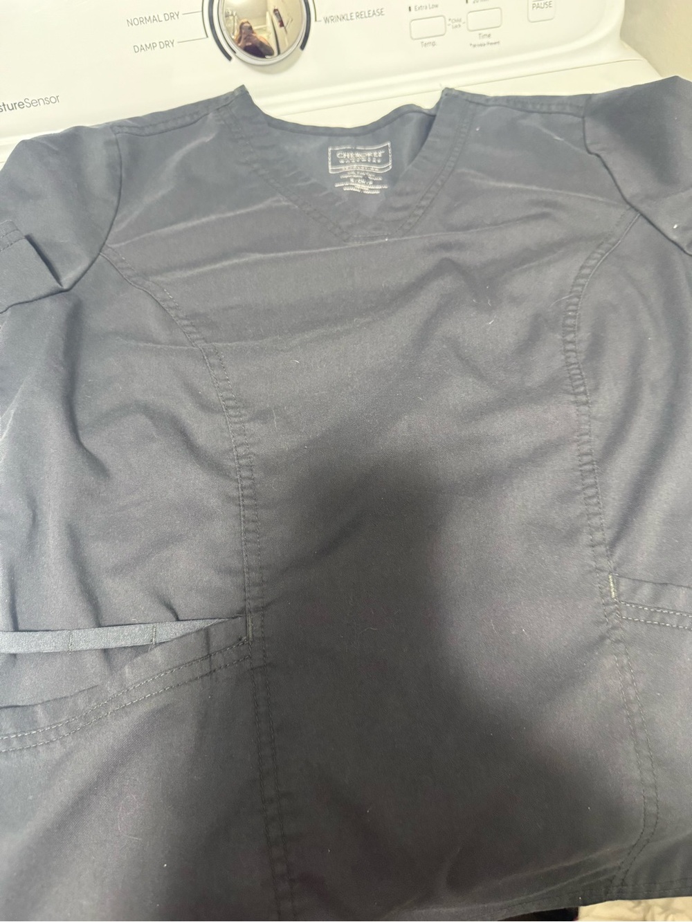 Cherokee Black Women's Scrub Top